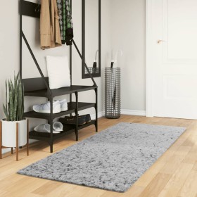 Alfombra peluda de pelo largo moderna PAMPLONA gris 80x200 cm de , Alfombras - Ref: Foro24-375252, Precio: 34,40 €, Descuento: %