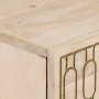 Mesita de noche madera maciza de mango 50x33x60 cm de , Mesitas de noche - Ref: Foro24-358256, Precio: 71,64 €, Descuento: %
