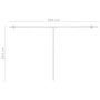 Toldo de pie automático naranja y marrón 450x300 cm de vidaXL, Toldos - Ref: Foro24-3069570, Precio: 505,65 €, Descuento: %