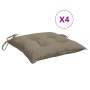 Cojines de silla de jardín 4 uds tela Oxford taupé 40x40x7 cm de , Cojines para sillas y sofás - Ref: Foro24-361475, Precio: ...