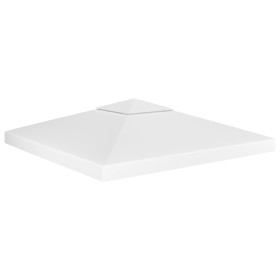 Toldo de cenador 2 niveles 310 g/m² 3x3 m blanco de , Cubiertas para carpas y cenadores - Ref: Foro24-312074, Precio: 68,06 €...