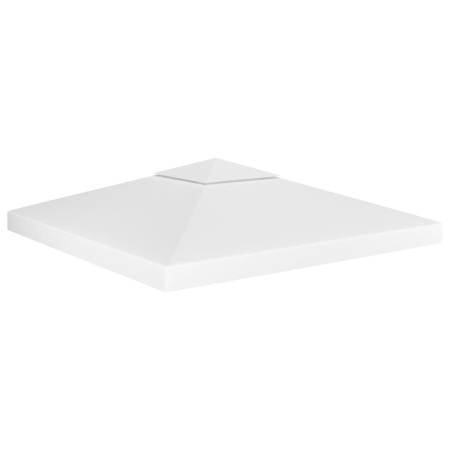 Toldo de cenador 2 niveles 310 g/m² 3x3 m blanco de , Cubiertas para carpas y cenadores - Ref: Foro24-312074, Precio: 68,06 €...