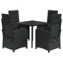 Set de muebles jardín 5 pzas con cojines ratán sintético negro de , Conjuntos de jardín - Ref: Foro24-3212321, Precio: 494,01...