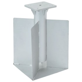 Base para sombrilla enterrada acero plateado 27,5x27,5x45 cm de , Bases para sombrillas - Ref: Foro24-4003368, Precio: 111,21...