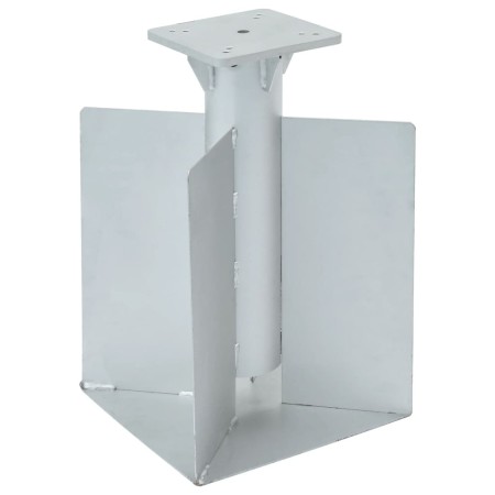 Base para sombrilla enterrada acero plateado 27,5x27,5x45 cm de , Bases para sombrillas - Ref: Foro24-4003368, Precio: 111,21...