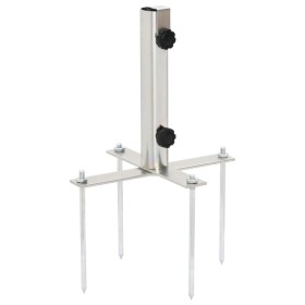 Base de Sombrilla con estacas de suelo acero Ø32-38 mm de , Bases para sombrillas - Ref: Foro24-4003377, Precio: 24,91 €, Des...