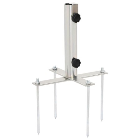Base de Sombrilla con estacas de suelo acero Ø32-38 mm de , Bases para sombrillas - Ref: Foro24-4003377, Precio: 24,91 €, Des...