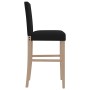 Taburetes altos 2 uds madera maciza de caucho y tela de , Taburetes de cocina - Ref: Foro24-4006194, Precio: 111,21 €, Descue...