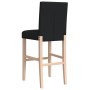 Taburetes altos 2 uds madera maciza de caucho y tela de , Taburetes de cocina - Ref: Foro24-4006194, Precio: 111,21 €, Descue...