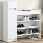 Mueble zapatero madera de ingeniería blanco 100,5x28x100 cm de , Zapateros y organizadores de calzado - Ref: Foro24-840422, P...