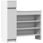 Mueble zapatero madera de ingeniería blanco 100,5x28x100 cm de , Zapateros y organizadores de calzado - Ref: Foro24-840422, P...
