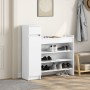 Mueble zapatero madera de ingeniería blanco 100,5x28x100 cm de , Zapateros y organizadores de calzado - Ref: Foro24-840422, P...