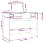 Tocador con espejo negro 100x45x76 cm de , Tocadores para dormitorios - Ref: Foro24-840696, Precio: 136,83 €, Descuento: %