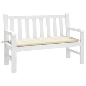 Cojín de banco de jardín tela Oxford crema 120x50x7 cm de , Cojines para sillas y sofás - Ref: Foro24-361585, Precio: 37,45 €...