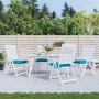 Cojines de silla de jardín 4 uds tela Oxford azul 40x40x7 cm de , Cojines para sillas y sofás - Ref: Foro24-361463, Precio: 3...