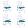 Cojines de silla de jardín 4 uds tela Oxford azul 40x40x7 cm de , Cojines para sillas y sofás - Ref: Foro24-361463, Precio: 3...