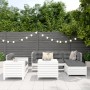 Juego de sofás de jardín 7 pzas madera maciza de pino blanco de , Conjuntos de jardín - Ref: Foro24-3250525, Precio: 555,33 €...