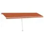 Toldo de pie retráctil manual naranja y marrón 600x300 cm de vidaXL, Toldos - Ref: Foro24-3069600, Precio: 638,64 €, Descuent...