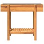 Jardinera arriate madera maciza de acacia 90x30x75 cm de , Maceteros y jardineras - Ref: Foro24-366499, Precio: 99,72 €, Desc...