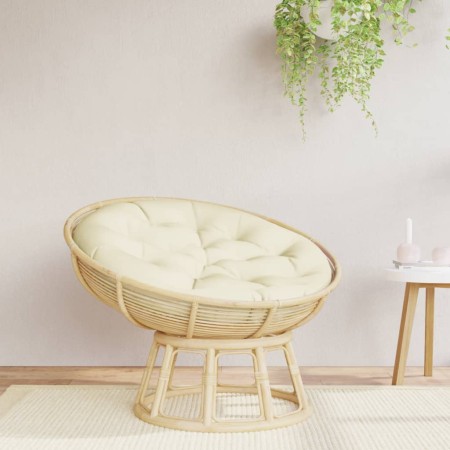 Cojín redondo tela Oxford color crema Ø 100x11 cm de , Cojines para sillas y sofás - Ref: Foro24-361964, Precio: 51,22 €, Des...