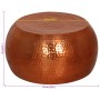 Mesa de centro de aluminio color latón Ø55x28 cm de , Mesas de centro - Ref: Foro24-373374, Precio: 146,70 €, Descuento: %