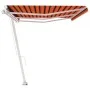 Toldo de pie retráctil manual naranja y marrón 600x300 cm de vidaXL, Toldos - Ref: Foro24-3069600, Precio: 638,64 €, Descuent...