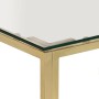 Mesa de centro dorada acero inoxidable y vidrio templado de , Mesas de centro - Ref: Foro24-349954, Precio: 263,90 €, Descuen...