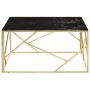 Mesa de centro dorada acero inoxidable y vidrio templado de , Mesas de centro - Ref: Foro24-349956, Precio: 231,58 €, Descuen...
