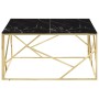 Mesa de centro dorada acero inoxidable y vidrio templado de , Mesas de centro - Ref: Foro24-349956, Precio: 231,58 €, Descuen...