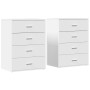 Aparadores 2 uds madera de ingeniería blanco 60x39x80 cm de , Aparadores - Ref: Foro24-3276623, Precio: 207,97 €, Descuento: %