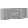 Aparadores 3 uds madera contrachapada gris Sonoma de , Aparadores - Ref: Foro24-3276614, Precio: 270,71 €, Descuento: %