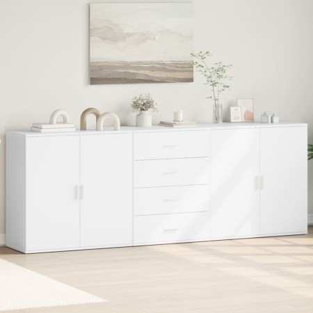 Aparadores 3 uds madera contrachapada blanco de , Aparadores - Ref: Foro24-3276609, Precio: 273,54 €, Descuento: %