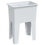 Fregadero de lavadero de resina blanco 59x41x75 cm de , Fregaderos - Ref: Foro24-4002799, Precio: 116,35 €, Descuento: %