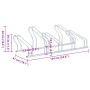 Soporte para 5 bicicletas suelo independiente acero galvanizado de , Bases y soportes para almacenar bicicletas - Ref: Foro24...