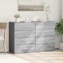 Aparadores 2 uds madera de ingeniería gris Sonoma 60x39x80 cm de , Aparadores - Ref: Foro24-3276628, Precio: 187,34 €, Descue...