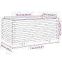 Jardinera madera maciza de abeto Douglas 110x60x49,5 cm de , Maceteros y jardineras - Ref: Foro24-3282572, Precio: 197,06 €, ...