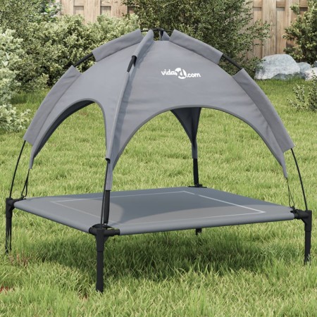 Cama para perros con dosel antracita tela oxford y acero de , Camas para perros - Ref: Foro24-172597, Precio: 33,03 €, Descue...