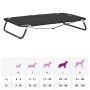Cama para perros plegable tela oxford y acero gris antracita de , Camas para perros - Ref: Foro24-172605, Precio: 54,51 €, De...
