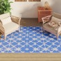 Alfombra de exterior ARAKIL azul y blanca 140x200 cm PP de , Protectores para exterior - Ref: Foro24-317028, Precio: 31,96 €,...