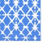 Alfombra de exterior ARAKIL azul y blanca 140x200 cm PP de , Protectores para exterior - Ref: Foro24-317028, Precio: 31,96 €,...