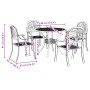 Juego de comedor de jardín 5 piezas aluminio fundido bronce de , Conjuntos de jardín - Ref: Foro24-3216326, Precio: 871,77 €,...