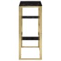 Mesa consola acero inoxidable dorado y vidrio templado de , Mesas auxiliares - Ref: Foro24-350012, Precio: 128,85 €, Descuent...