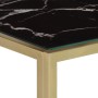 Mesa consola acero inoxidable dorado y vidrio templado de , Mesas auxiliares - Ref: Foro24-350012, Precio: 128,85 €, Descuent...