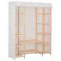 Armario de tela blanco 135x40x170 cm de , Armarios roperos - Ref: Foro24-248196, Precio: 149,54 €, Descuento: %