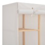 Armario de tela blanco 135x40x170 cm de , Armarios roperos - Ref: Foro24-248196, Precio: 149,54 €, Descuento: %