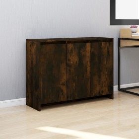 Aparador de madera de ingeniería roble ahumado 102x33x75 cm de , Aparadores - Ref: Foro24-813014, Precio: 74,06 €, Descuento: %