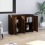 Aparador de madera de ingeniería roble ahumado 102x33x75 cm de , Aparadores - Ref: Foro24-813014, Precio: 74,06 €, Descuento: %