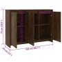 Aparador de madera de ingeniería roble ahumado 102x33x75 cm de , Aparadores - Ref: Foro24-813014, Precio: 74,06 €, Descuento: %