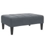 Reposapiés de terciopelo gris oscuro 77x55x31 cm de , Otomanas - Ref: Foro24-4007385, Precio: 68,72 €, Descuento: %