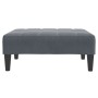 Reposapiés de terciopelo gris oscuro 77x55x31 cm de , Otomanas - Ref: Foro24-4007385, Precio: 68,72 €, Descuento: %
